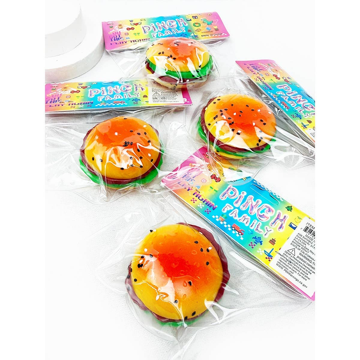 Hamburger Pinch Squishy Toy