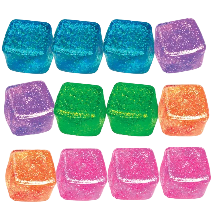Fun Doh Squish & Squeeze Sparkle Cube Fidget Toy ON SALE!