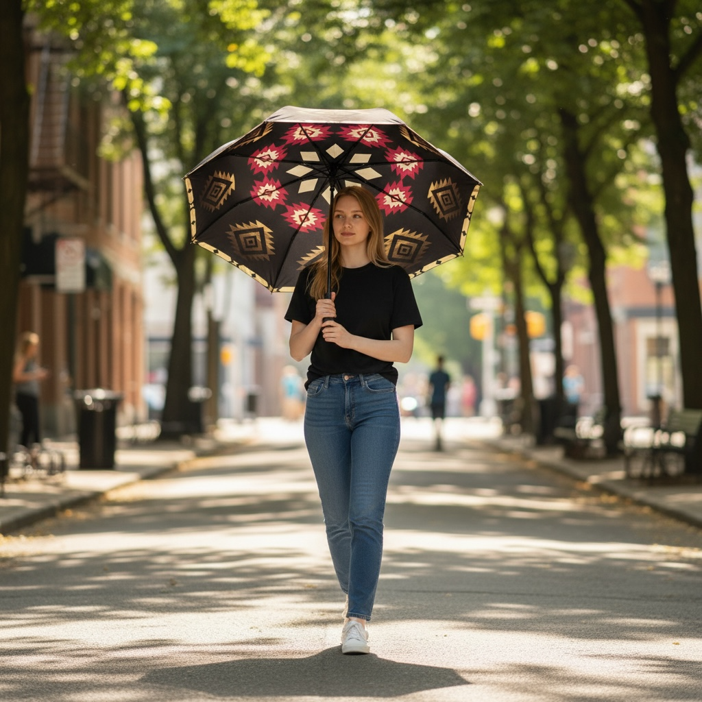NATIVE AMERICAN BLACK Umbrella