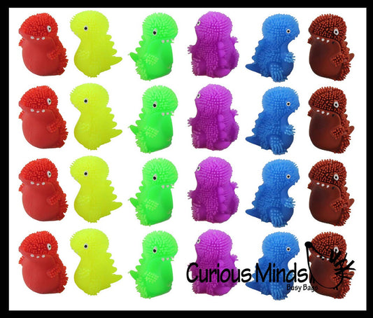 1 Mini Puffer Dinosaurs - Small Novelty Toy - Party Favors - Squishy