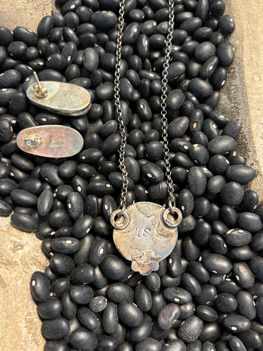 Bumblebee Turquoise Necklace and Earrings