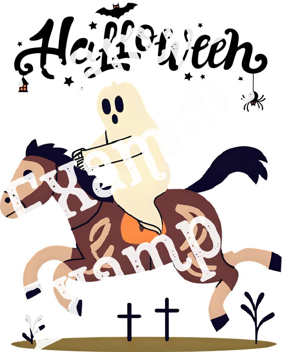 Halloween Horse Skeleton SVG, Spooky Cowboy Design (Digital Download)
