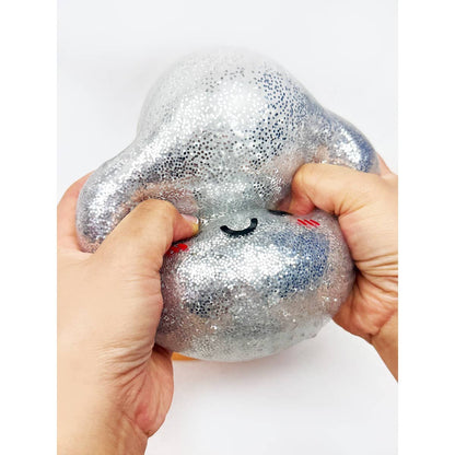 Mystery Glittered Jumbo Dumpling Squishy with Steamer