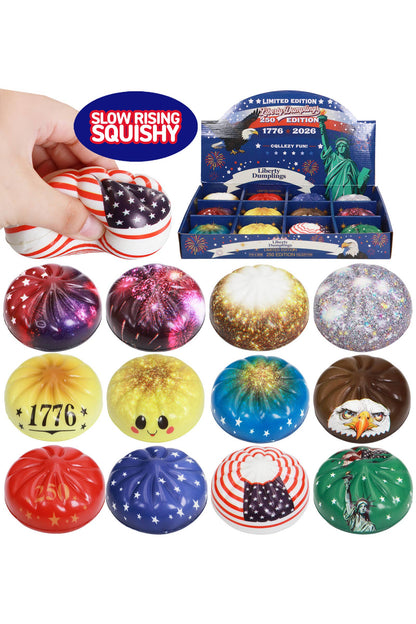 250th USA Patriotic Dumpling Slow Rising Foam Squishy