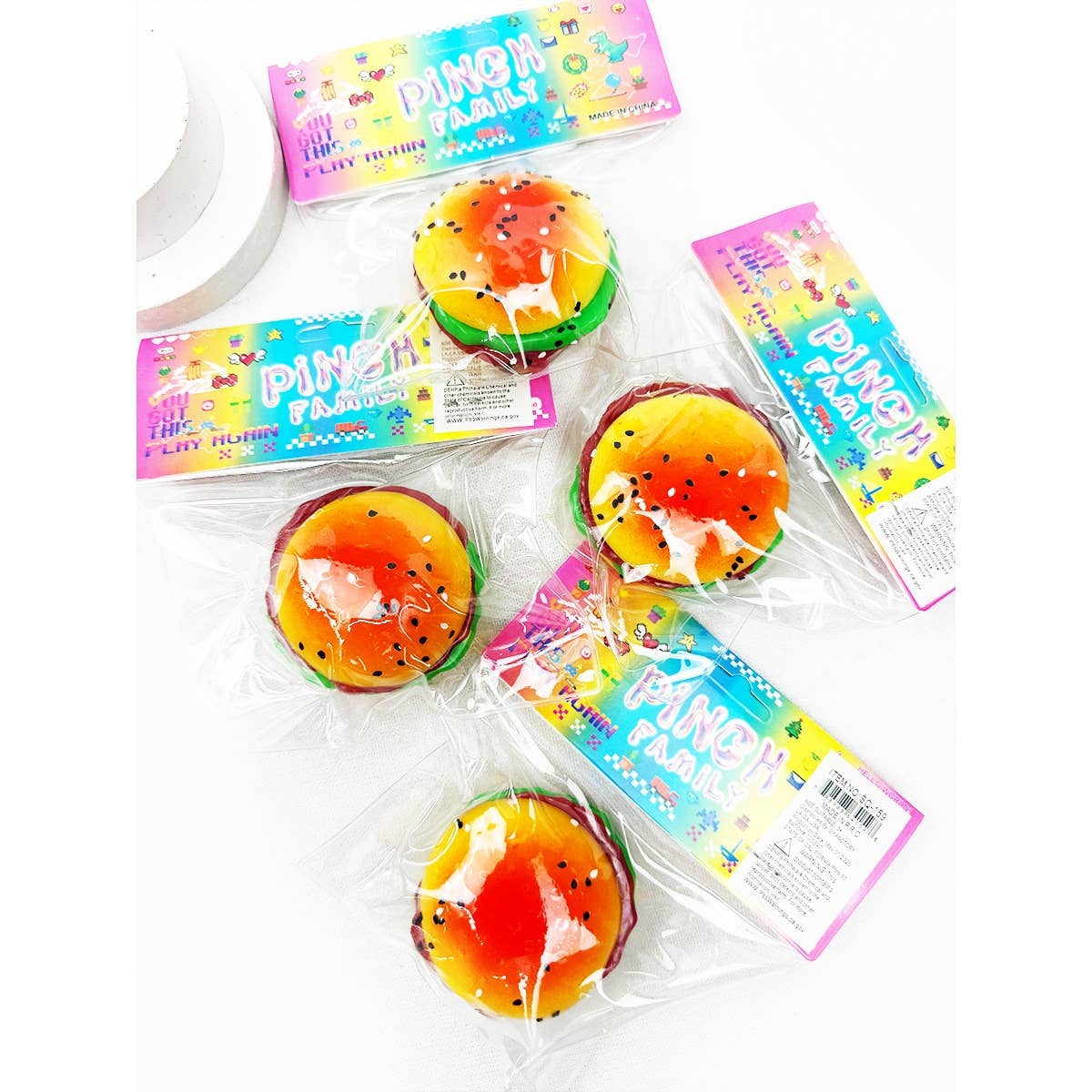 Hamburger Pinch Squishy Toy