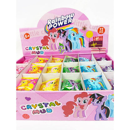Rainbow Power Pocket Size Crystal Mud Squishy Slime