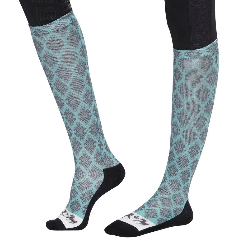 Equine Couture Ladies Tara Technical Padded Knee Boot Socks
