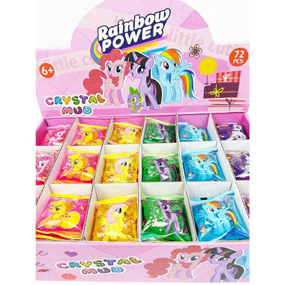 Rainbow Power Pocket Size Crystal Mud Squishy Slime