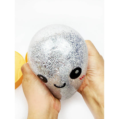 Mystery Glittered Jumbo Dumpling Squishy with Steamer