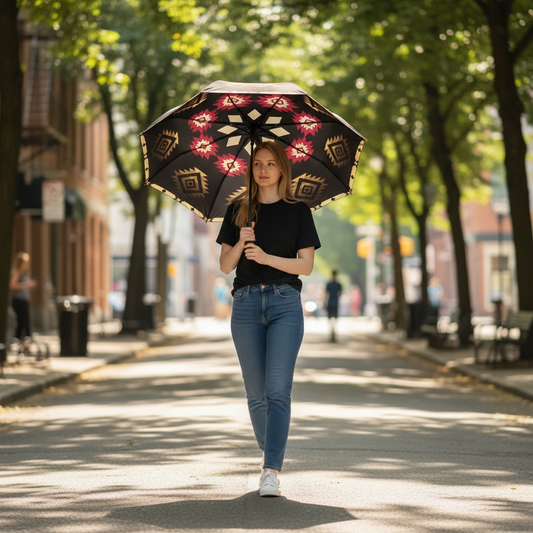 NATIVE AMERICAN BLACK Umbrella