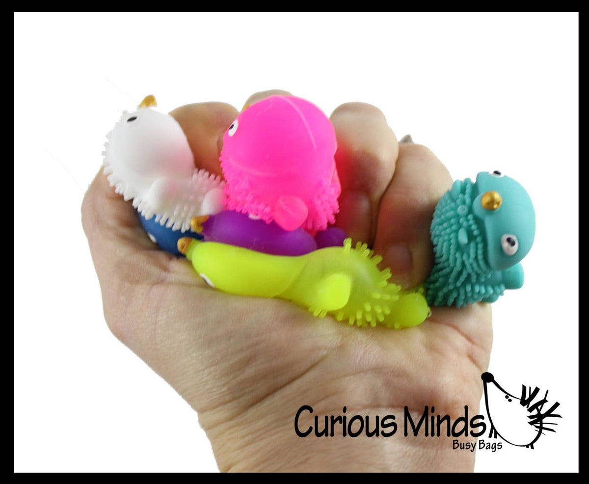1 Mini Puffer Unicorns - Small Novelty Toy - Party Favors Squishy