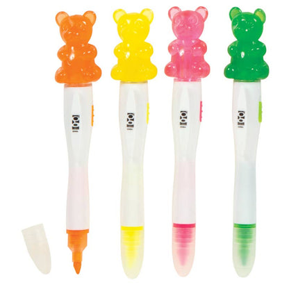 Scented Gummy Bear Light up Highlighter 24/dsp