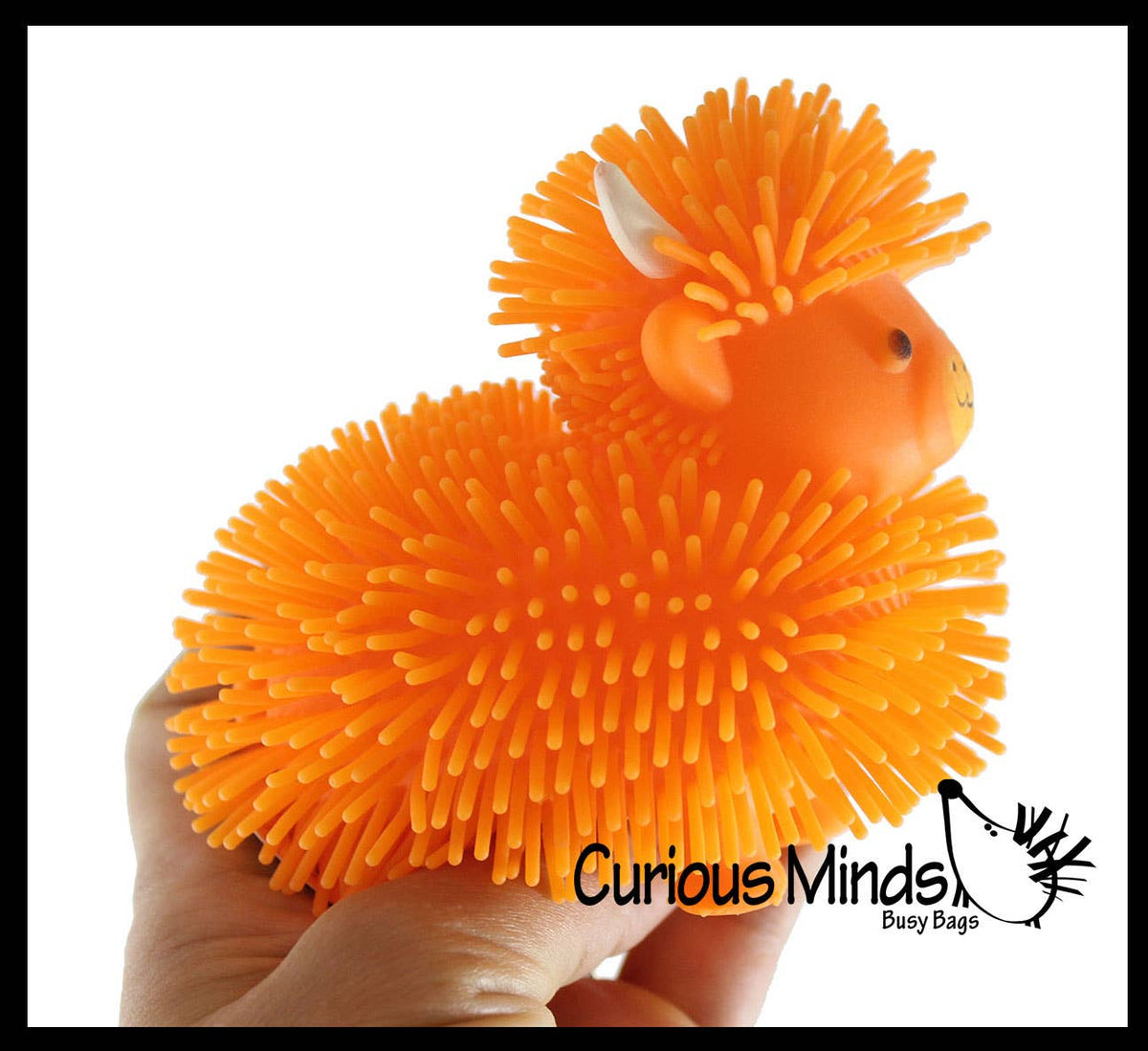1 Puffer Highland Cow Fidget Toys - Air Filled Hairy Cute Squishy