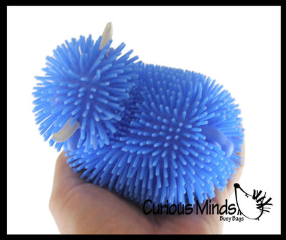 1 Puffer Highland Cow Fidget Toys - Air Filled Hairy Cute Squishy