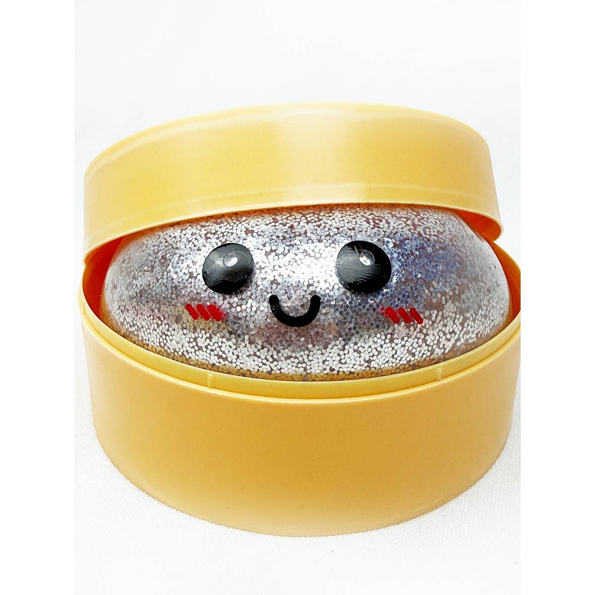Mystery Glittered Jumbo Dumpling Squishy with Steamer