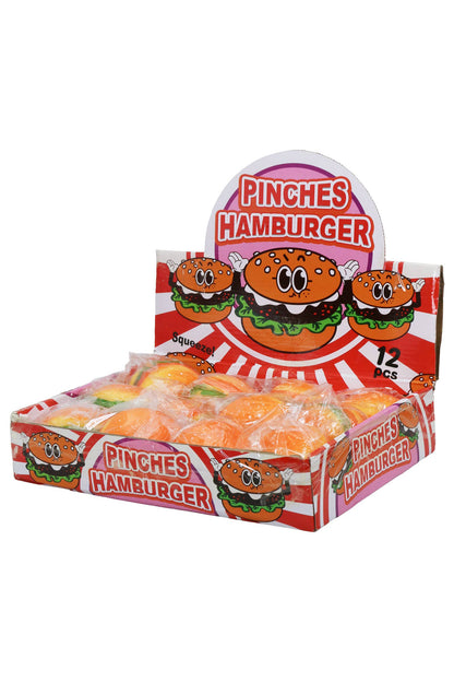 Realistic Hamburger Fluffy Slime Filled Squishy