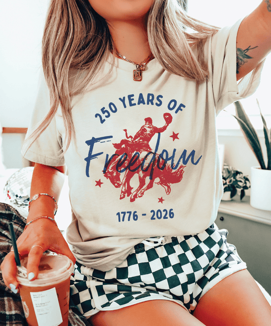 250 Years of Freedom - Cream Tee ON SALE!