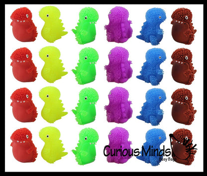 1 Mini Puffer Dinosaurs - Small Novelty Toy - Party Favors - Squishy