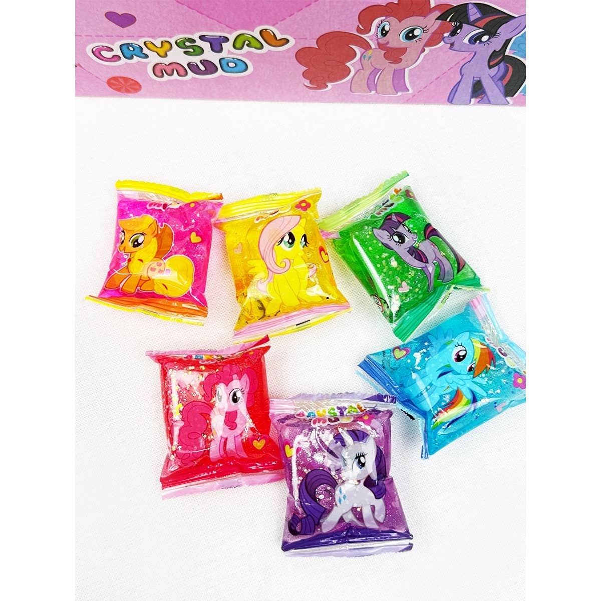 Rainbow Power Pocket Size Crystal Mud Squishy Slime