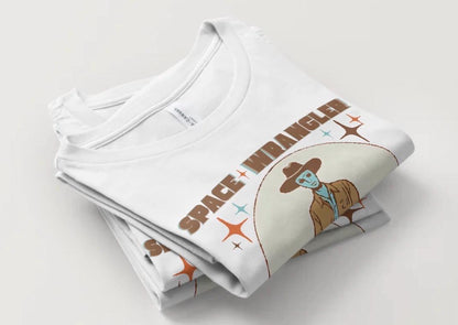 Space Cowboy T-Shirt Graphic: Retro Alien Design (SVG, PNG)