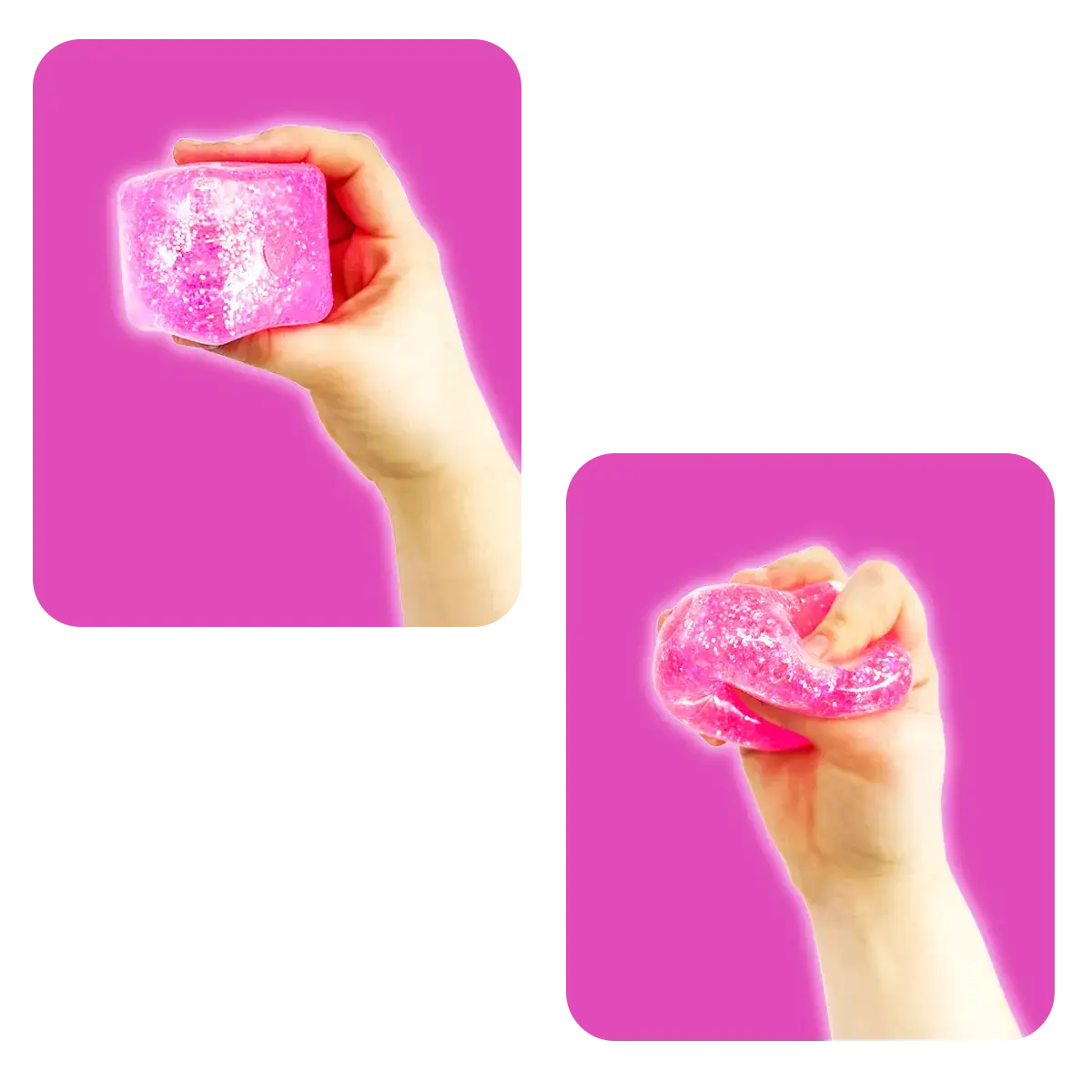 Fun Doh Squish & Squeeze Sparkle Cube Fidget Toy ON SALE!
