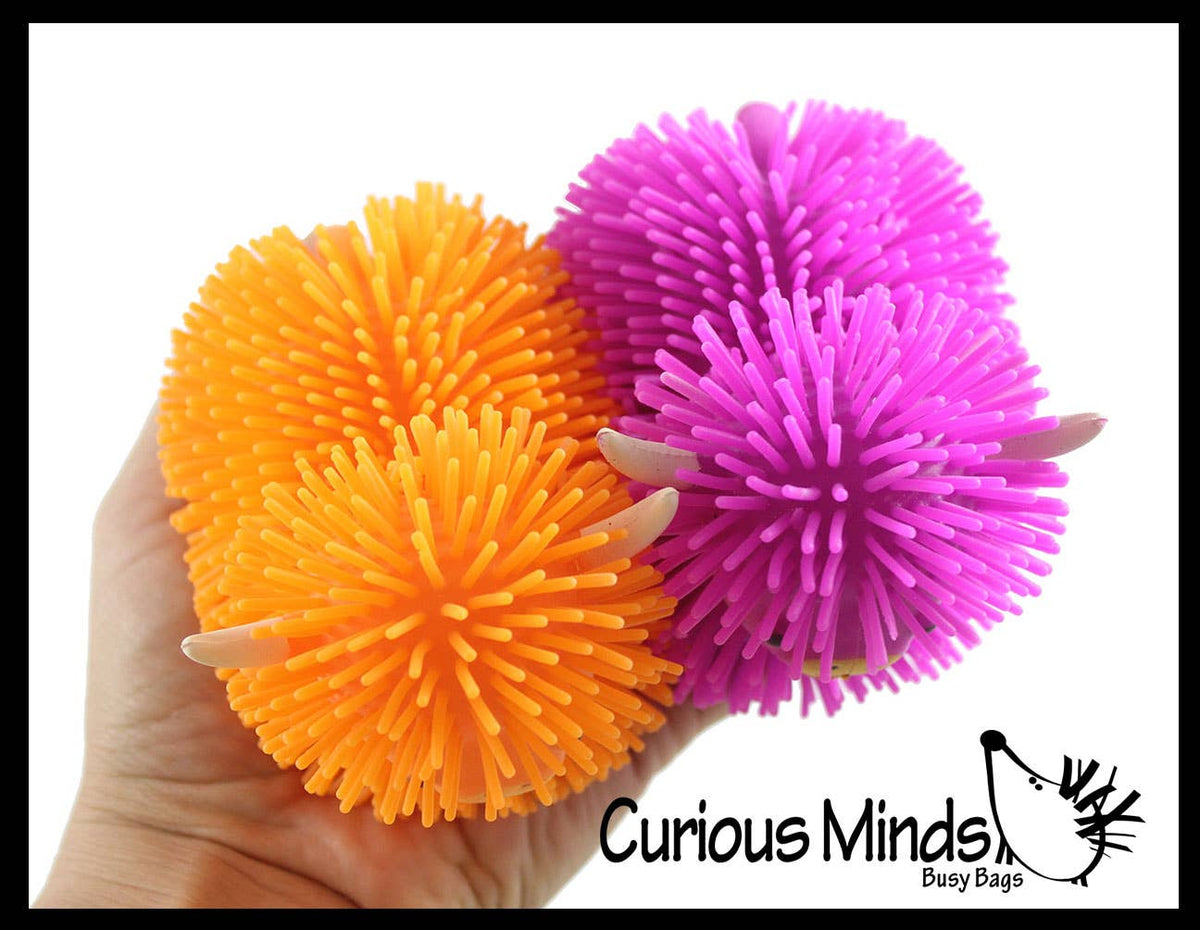 1 Puffer Highland Cow Fidget Toys - Air Filled Hairy Cute Squishy