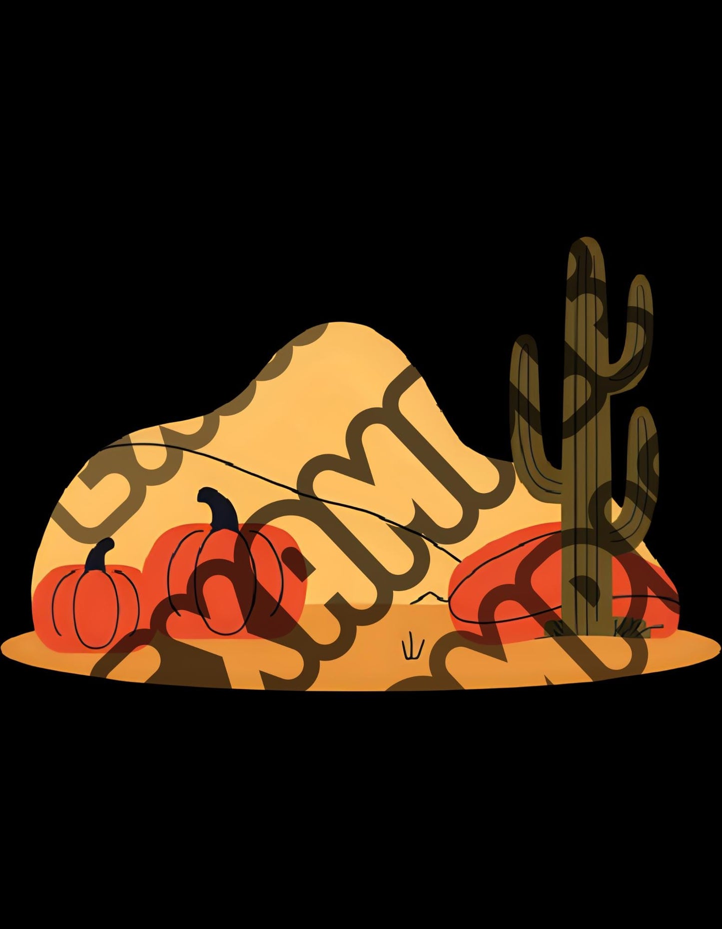 Fall Desert Graphic, Western Cowboy SVG PNG (Downloadable Print)