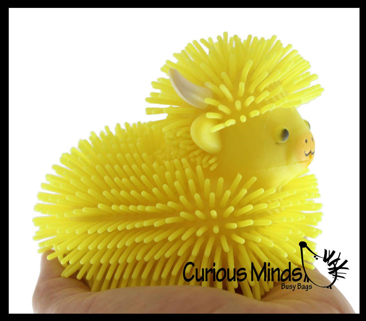 1 Puffer Highland Cow Fidget Toys - Air Filled Hairy Cute Squishy