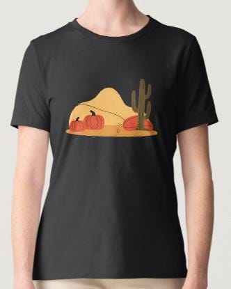 Fall Desert Graphic, Western Cowboy SVG PNG (Downloadable Print)