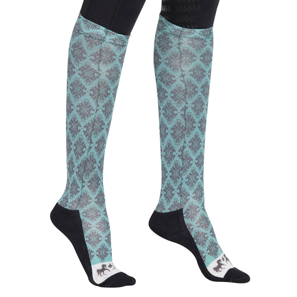 Equine Couture Ladies Tara Technical Padded Knee Boot Socks