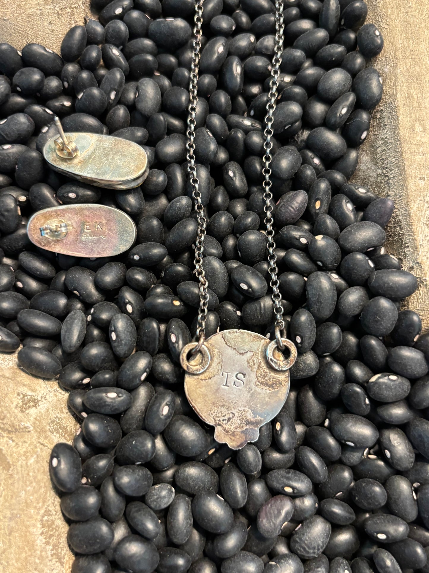 Bumblebee Turquoise Necklace and Earrings