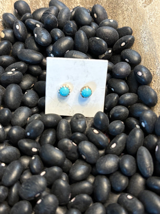 Super Tiny, Mini Turquoise Studs