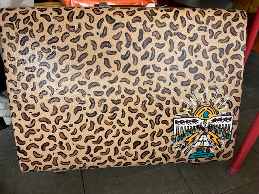 Painted Cheetah Thunderbird Briefcase