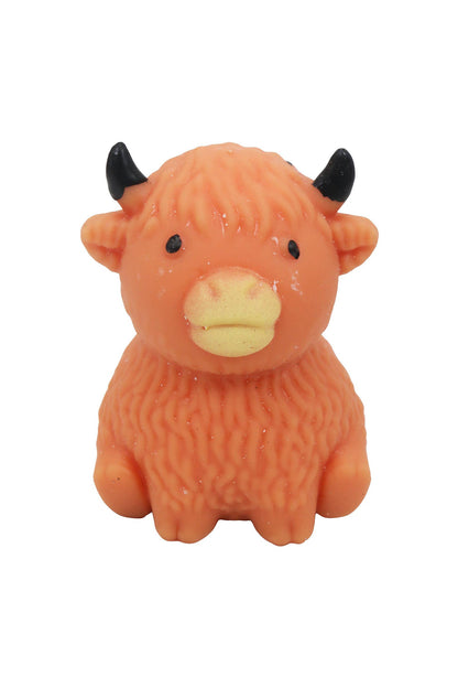 Cute Baby Highland Cow Fluffy Slime Filled Squishy Toy