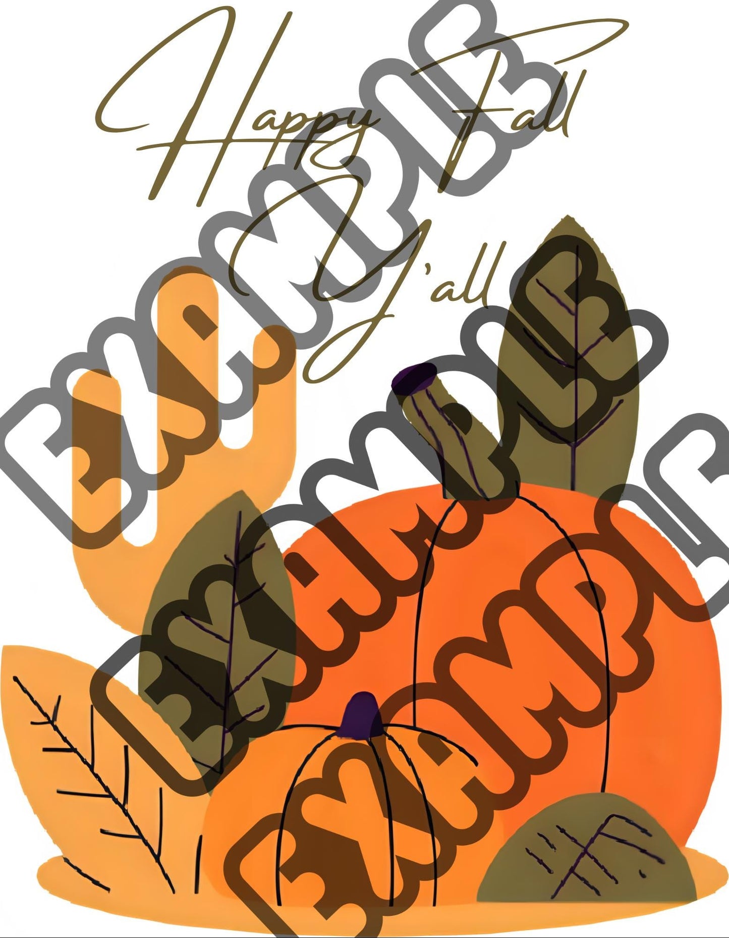 Happy Fall Y'all Pumpkin Graphic, Western T-Shirt Design (SVG, PNG)