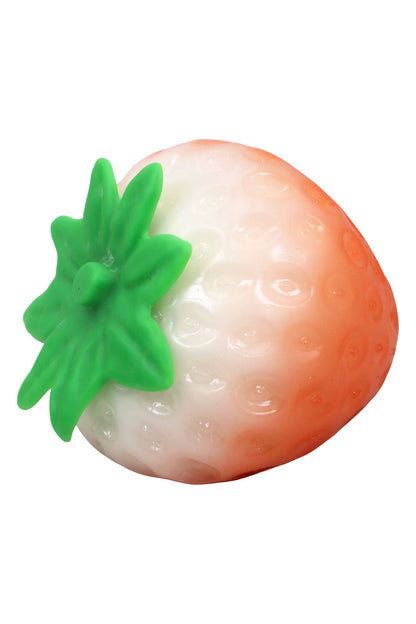 JUMBO Strawberry UV Light Changing Slime Filled Squishy