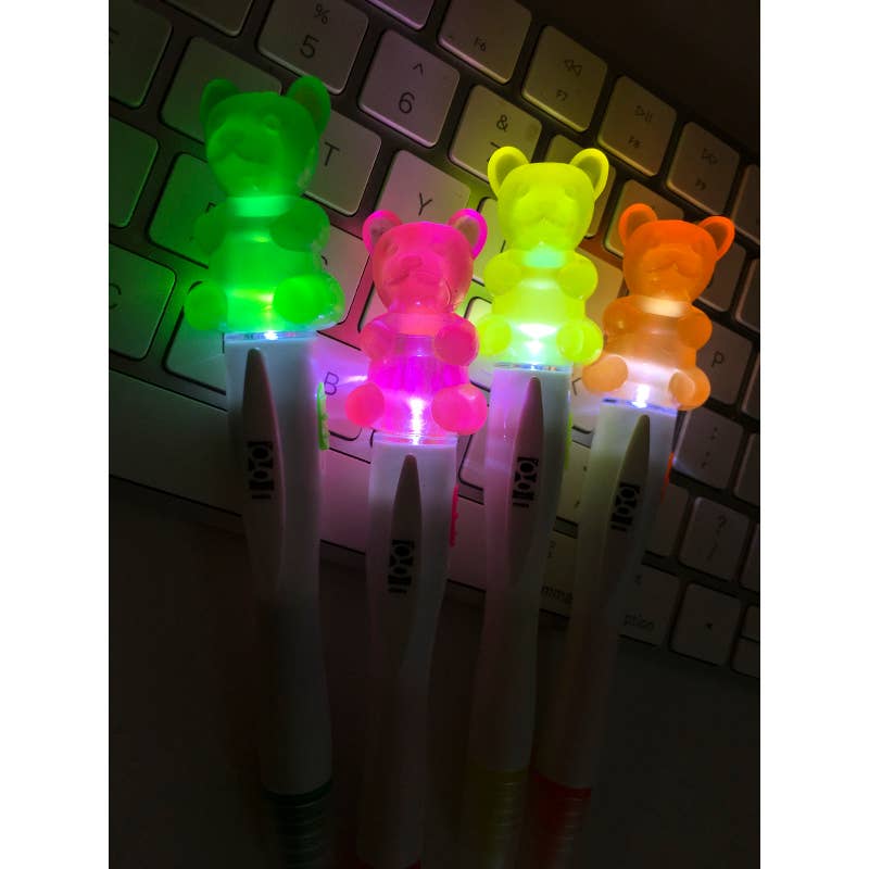 Scented Gummy Bear Light up Highlighter 24/dsp
