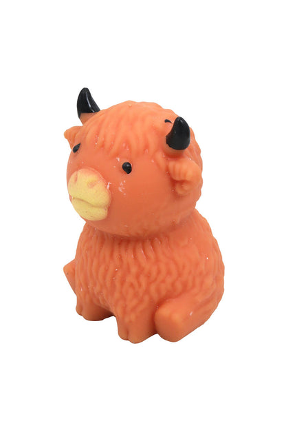 Cute Baby Highland Cow Fluffy Slime Filled Squishy Toy