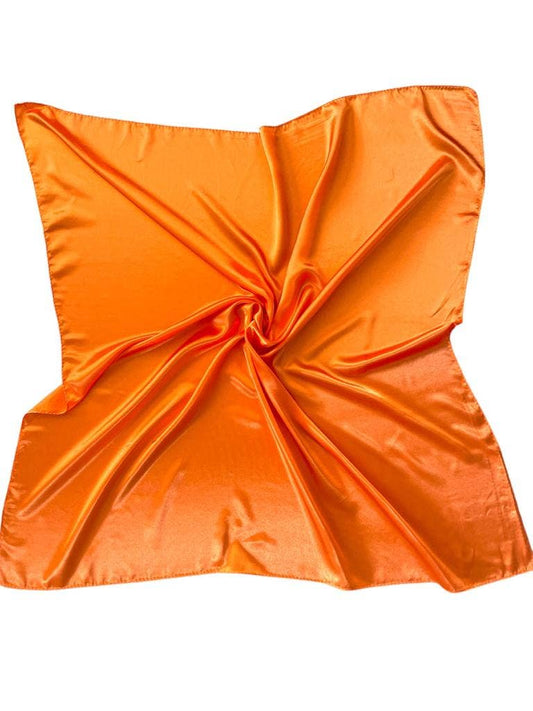 Silky Orange Scarf
