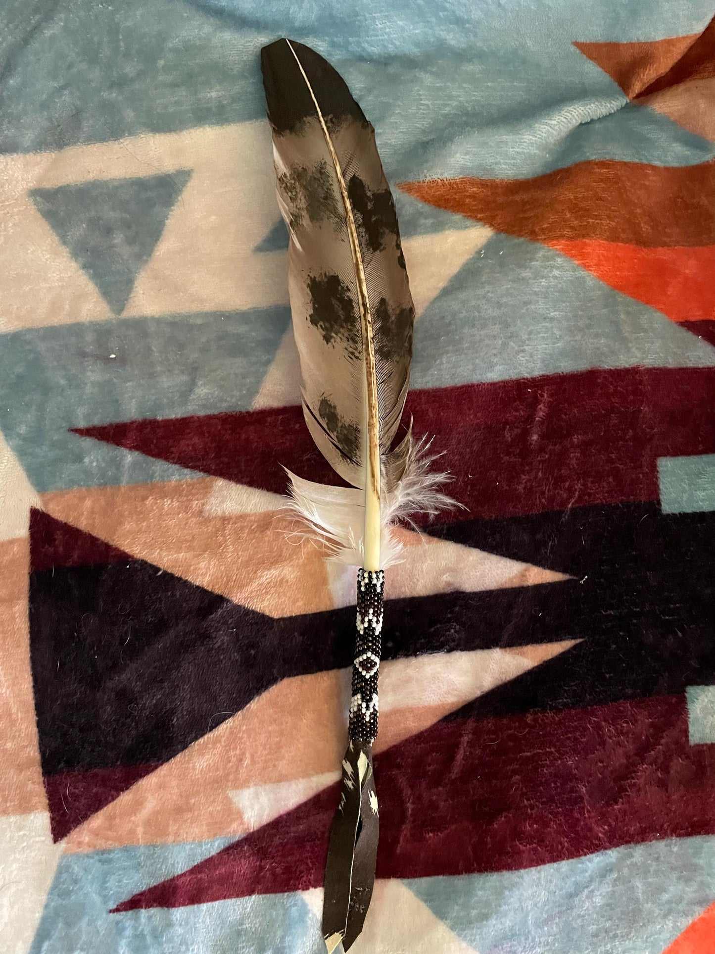 Beaded Feather Hat Pin or Alligator Clip – Customizable Ranch Brand Accessory