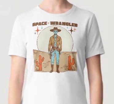 Space Cowboy T-Shirt Graphic: Retro Alien Design (SVG, PNG)