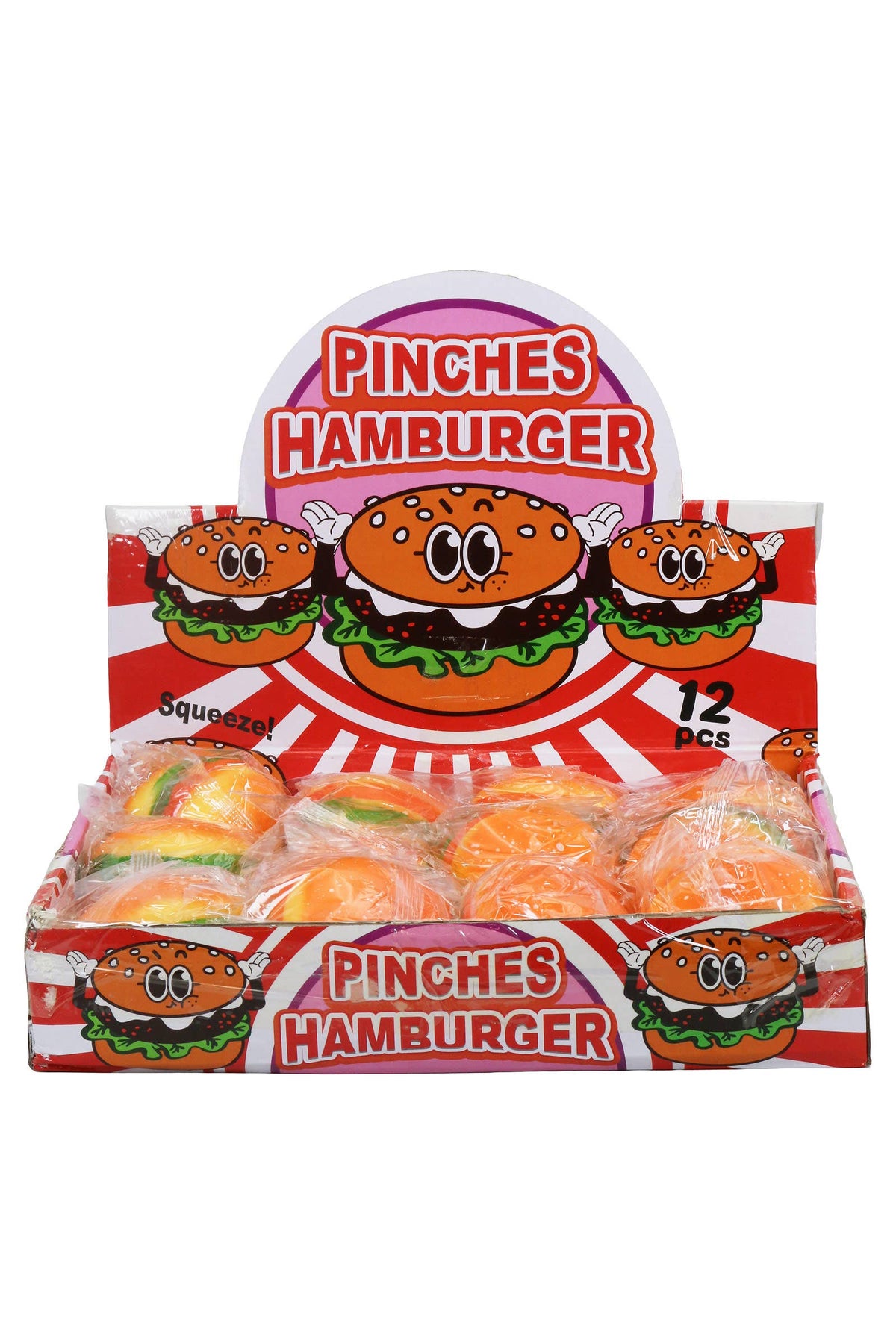 Realistic Hamburger Fluffy Slime Filled Squishy