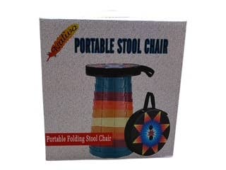 Portable Folding Stool-Southwestern Pattern (1)